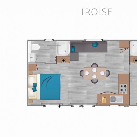 MOBILE HOME 6 people - Premium Iroise 4/6 Pers 2Ch 2 Sde 32m2