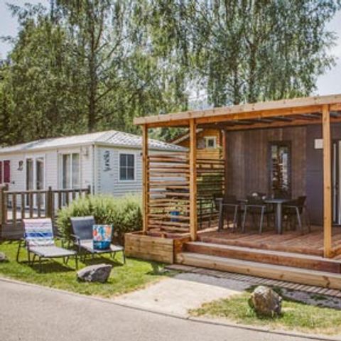 MOBILE HOME 6 people - Sunêlia Luxe Taos 3 bedrooms / 2 bathrooms 40m² - TV - LV - Covered terrace - Linen provided