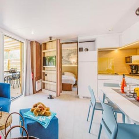 Mobile home 6 persons - Sunêlia Luxe Taos 3 bedrooms / 2 bathrooms 40m² - TV - LV - Covered terrace - Linen provided