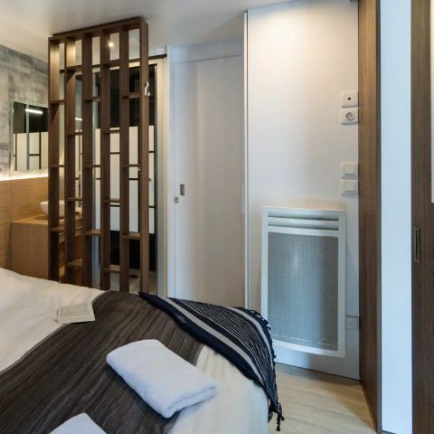 Mobile home 4 persons - Sunêlia Luxe Taos 2 bedrooms / 2 bathrooms 35m² - TV - LV - Covered terrace - Linen provided