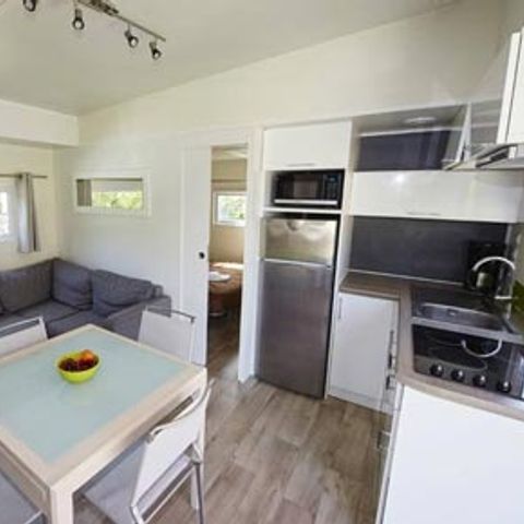 Mobile home 4 persons - Sunêlia Luxe Taos 2 bedrooms / 2 bathrooms 35m² - TV - LV - Covered terrace - Linen provided