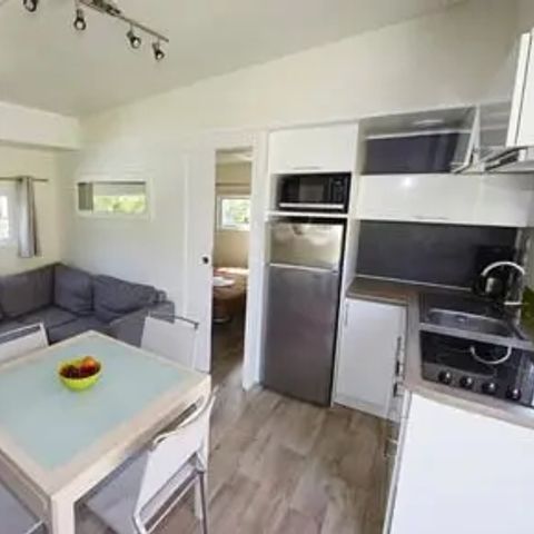 Mobile home 4 persons - Sunêlia Luxe Taos 2 bedrooms / 2 bathrooms 35m² - TV - LV - Covered terrace - Linen provided