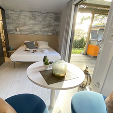 Mobile home 2 persons - Sunêlia Luxe Taos 1 room 27m² - TV - Covered terrace - Linen provided