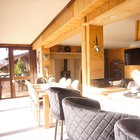 Chalet 6 persons - Chalet de Charlène 3 bedrooms 120m² - TV - LV - Private sauna - Covered terrace - Linen provided