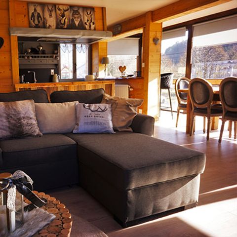 Chalet 6 persons - Chalet de Charlène 3 bedrooms 120m² - TV - LV - Private sauna - Covered terrace - Linen provided