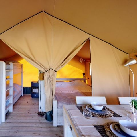 Tent 4 persons - Nature Family Tent 20m² (2 bedrooms) - close to sanitary facilities