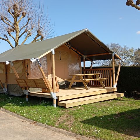 TENT 4 people - Nature Family Tent 20m² (2 bedrooms) - close to sanitary facilities