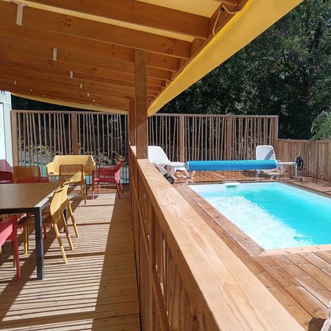 Mobile home 8 persons - NEW// Villa de la Rance Prestige 60m² - 4 bedrooms - 3 bathrooms - Swimming pool - Covered terrace - SPA