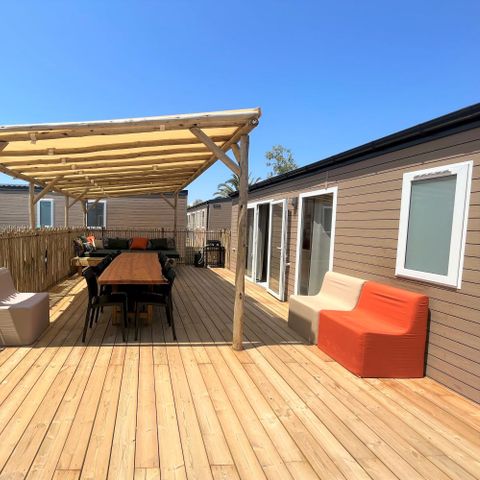 MOBILE HOME 8 people - NEW// Villa de la Rance Prestige 60m² - 4 bedrooms - 3 bathrooms - Swimming pool - Covered terrace - SPA
