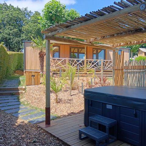 MOBILE HOME 6 people - NEW// Villa de la Rance Prestige 40m² - 3 bedrooms - 2 bathrooms - SPA - Covered terrace