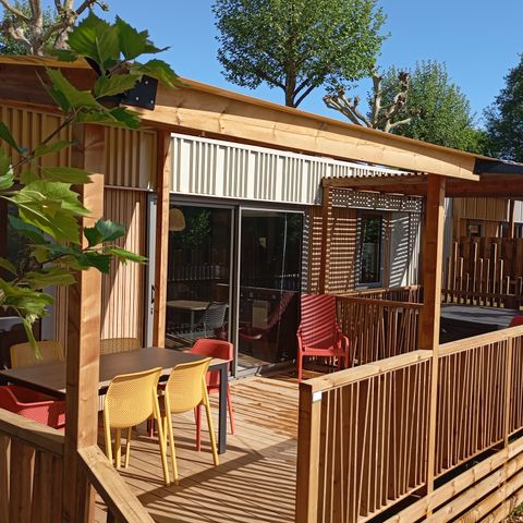 Mobile home 4 persons - NEW// Villa de la Rance Prestige 36m² - 2 bedrooms - 2 bathrooms - SPA - Covered terrace