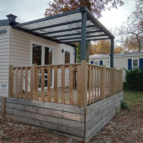 MOBILE HOME 2 people - Mobil-Home Confort 22m² - 1 bedroom + semi-covered terrace 12m² + TV + Air-conditioning -