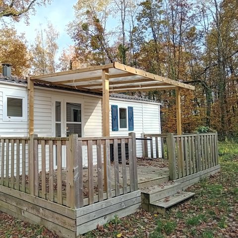 MOBILE HOME 4 people - Confort 32m² - 2 bedrooms + terrace + TV + Air-con -