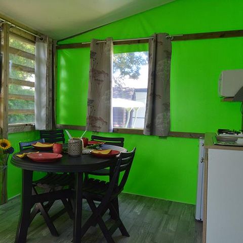 Glamping tent 4 persons - BALI 21m² - 2 bedrooms
