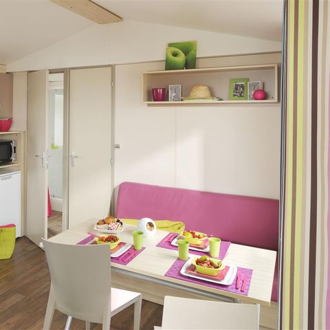 Mobile home 4 persons - BORA BORA 31m² - 2 bedrooms + Semi-covered terrace