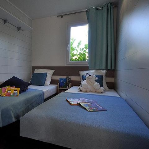 Mobile home 4 persons - MALDIVES 34 m² - 2 bedrooms - Covered terrace