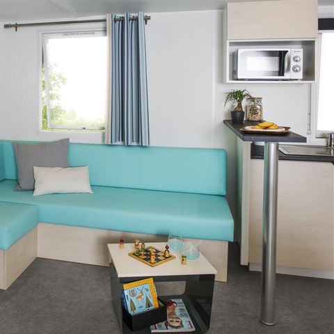 Mobile home 6 persons - BAHAMAS 36m² - 3 bedrooms - Covered terrace