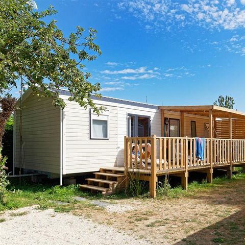 Mobile home 6 persons - PREMIUM 36m² - 3 bedrooms - 2 bathrooms - Covered terrace