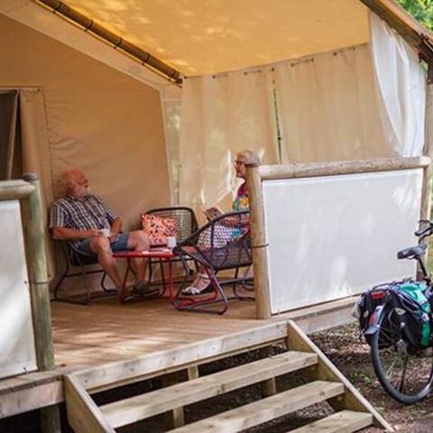 Canvas and wooden tent 4 persons - Lodge Maassai - 2 rooms 4