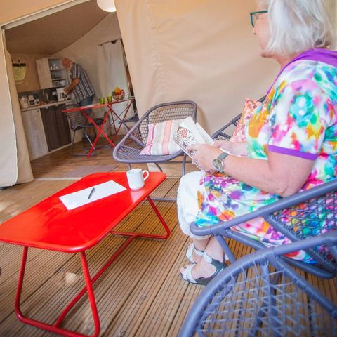 Canvas and wooden tent 4 persons - Lodge Maassai - 2 rooms 4