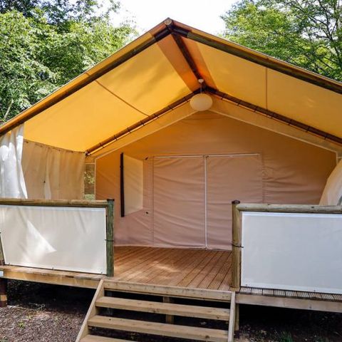 Canvas and wooden tent 4 persons - Lodge Maassai - 2 rooms 4
