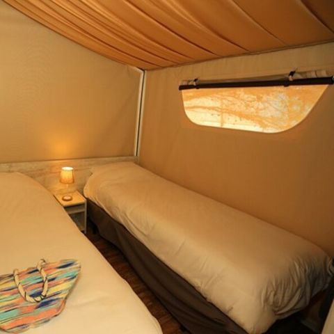 Canvas and wooden tent 4 persons - Lodge Maassai - 2 rooms 4