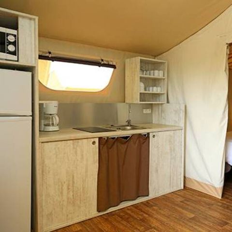 Canvas and wooden tent 4 persons - Lodge Maassai - 2 rooms 4