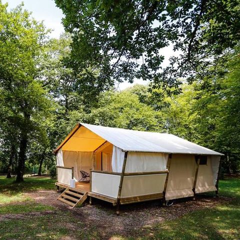 Canvas and wooden tent 4 persons - Lodge Maassai - 2 rooms 4