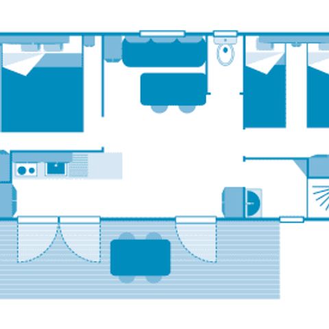 MOBILE HOME 4 people - Cottage 4p 2ch ***