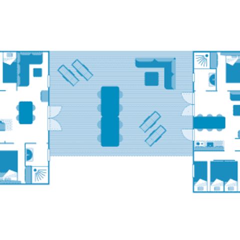 Mobile home 10 persons - Cottage Friends 10p 5ch ****