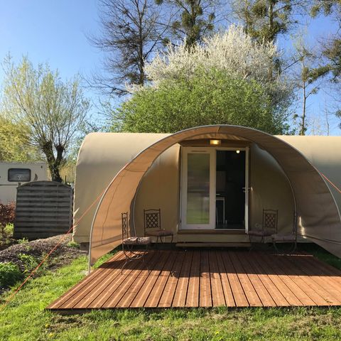 TENT 2 people - 03-Cocosweet 20m2 (2ch - 2/4 pers.) + Beds made up + drinks kit - price for 2 people