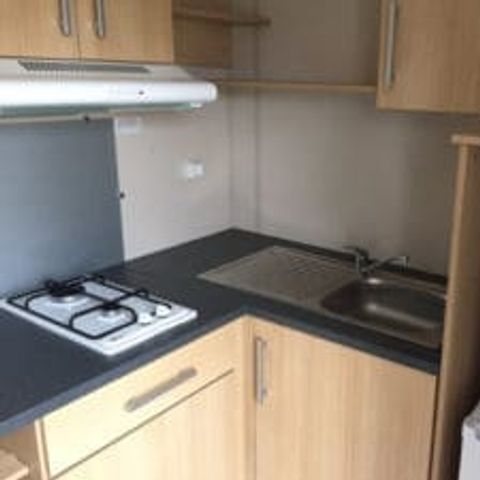 MOBILE HOME 1 person - 02-Mobil-Home Mitoyen Standard 17m2 (1bed - 1 pers.) + TV + Air conditioning - price for 2 people