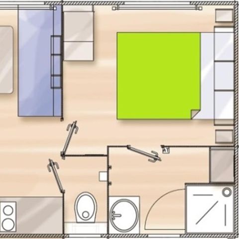 MOBILE HOME 2 people - Mobile home Bonsaï