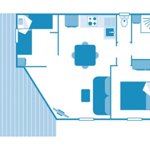 CHALET 5 people - Chalet 4/5p 2bed Sea View ****** (in French)