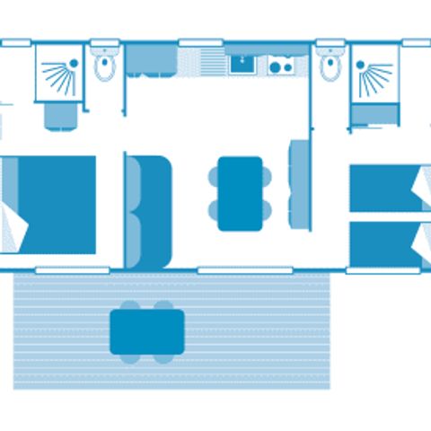 MOBILE HOME 4 people - Cottage 4p 2ch **** Sea view