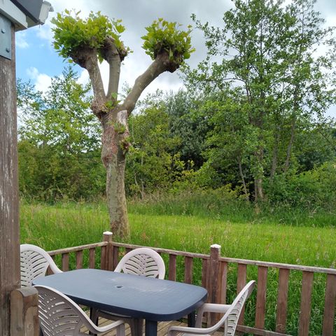 Mobile home 4 persons - Confort TV - 1 bedroom + semi-covered terrace