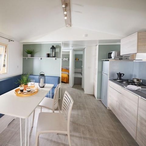 MOBILE HOME 6 people - Confort TV - 3 bedrooms + terrace -