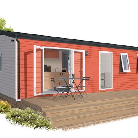 MOBILE HOME 6 people - MOBIL HOME CONFORT+ DIM induction hob fridge dishwasher toaster kettle hairdryer crockery television
