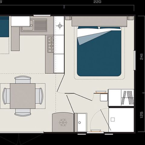 MOBILE HOME 6 people - Comfort 3 bedrooms
