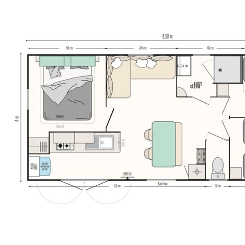 Mobile home 6 persons - 6 person Premium Riviera 3