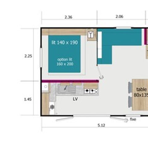 MOBILE HOME 6 people - OPALIA