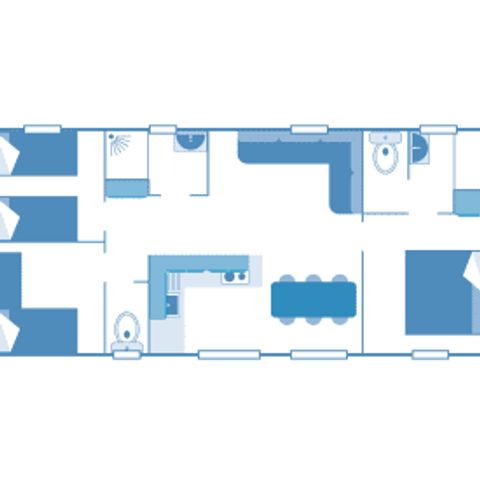 Mobile home 6 persons - Z Cottage Playa del Sol 6p 3ch 2sdb ****