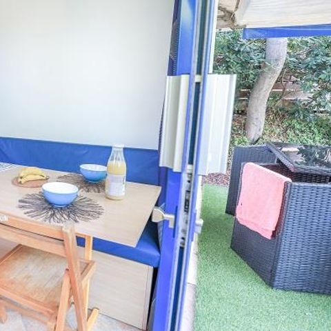 CANVAS BUNGALOW 4 people - Pagotel 25m² - 3 rooms - 2 bedrooms * between a tent and a mobile home *