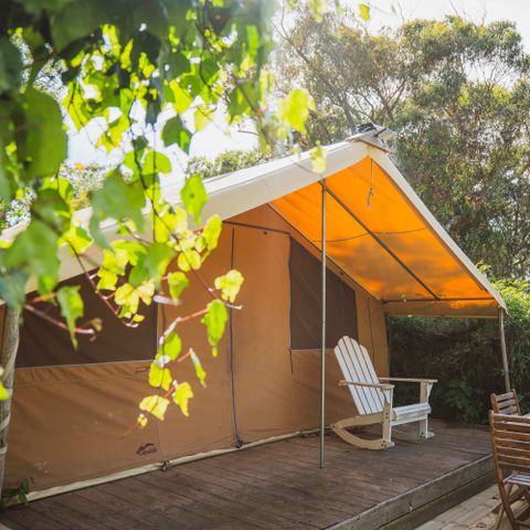 CANVAS AND WOOD TENT 4 people - Lodge tent - without sanitary facilities