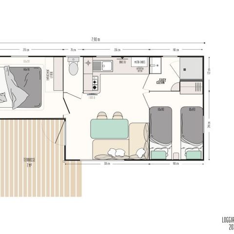 MOBILE HOME 4 people - Creole 32m² (32m²)