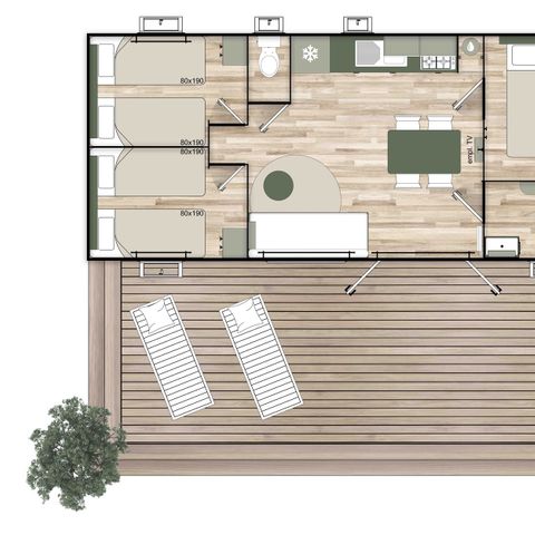 Mobile home 6 persons - Luxury