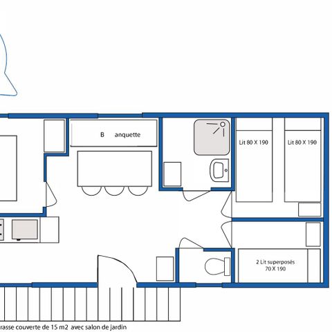 MOBILE HOME 6 people - Mobile home rental CONFORT - 3 bedrooms