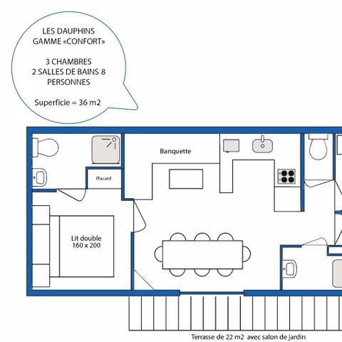 MOBILE HOME 8 people - Mobile home rental CONFORT - 3 bedrooms