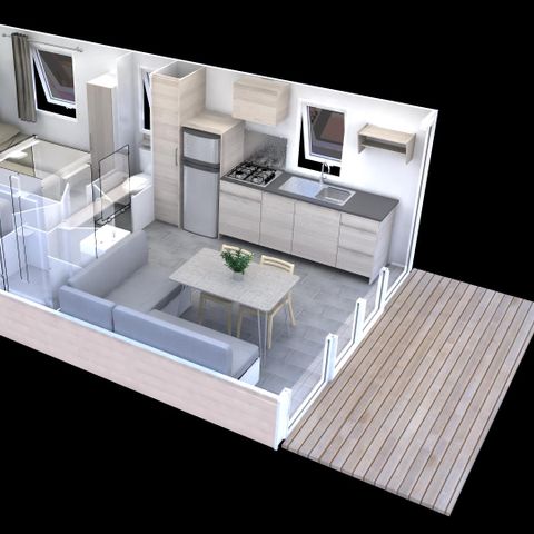 MOBILE HOME 6 people - CASITA LIMON - 26m²- 2 bedrooms