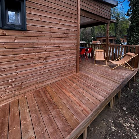 CHALET 4 people - Chalet PMR Premium 35m² - 2 bedrooms (CLIM + TV + Plancha) ***NEW 2025 !!!